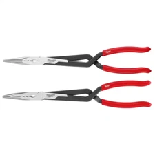 NEW Long Nose Pliers 2-SETS with Slip Resistant Multi-Functional Gripping Zones