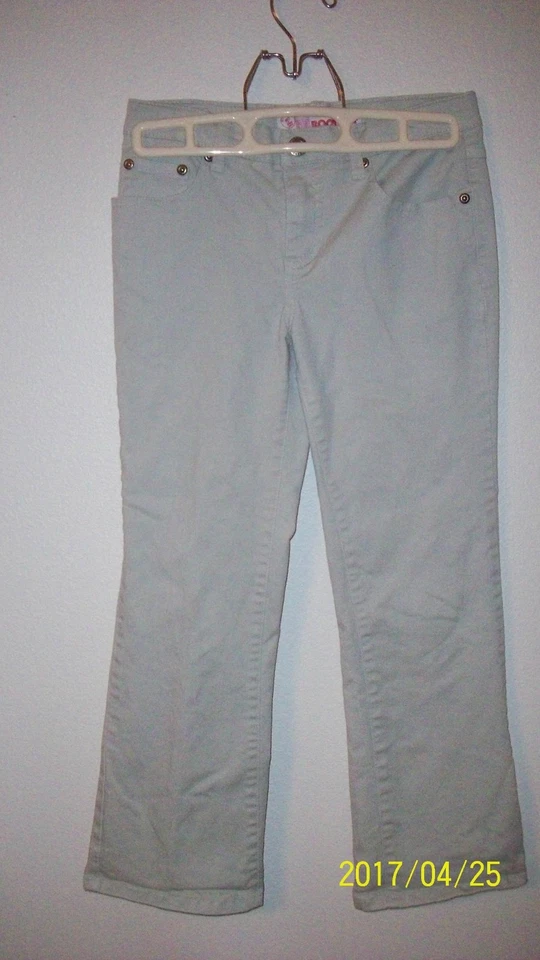 faded glory niñas 7R bootcut con correas elásticas de ajuste interior cintura tostado kh Foto 3 de 4