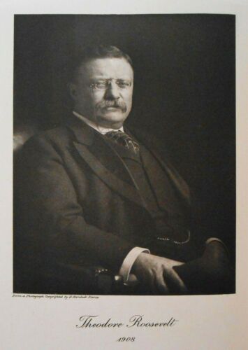 THEODORE ROOSEVELT & HIS TIME (LETTERS) VOL 1 ILLUS 1920 J BISHOP SCRIBNER'S NY  - Picture 1 of 12