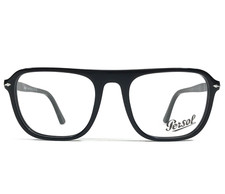 Persol Eyeglasses Frames JACQUES 3359-V 95 Shiny Black Square Full Rim 51-19-145