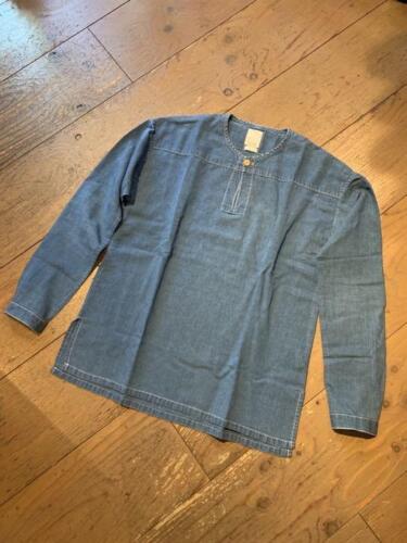 visvim Indigo dye kerchief tunic 1