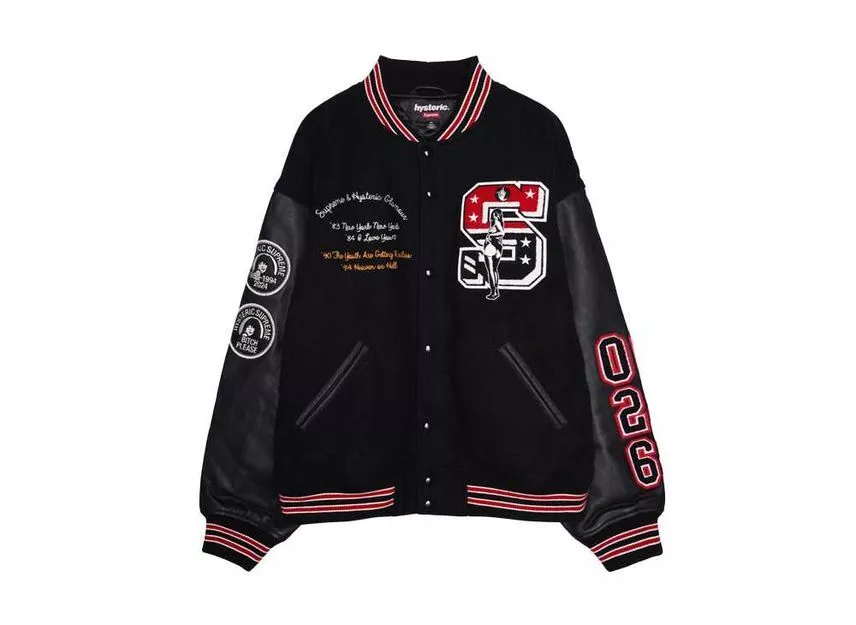 Veste universitaire Supreme HYSTERIC GLAMOUR noire