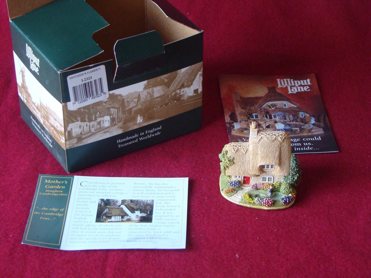 Vintage Boxed Lilliput Lane with Deeds L2323 Mother's Garden 1999