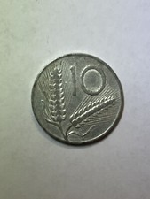 [Molto Rara] Moneta  10 Lire  1955 - Repubblica Italiana - Spiga/Aratro 