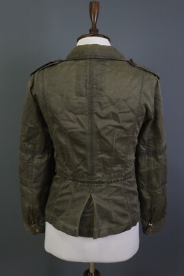 Zadig & Voltaire Military Jacket Klimi Green Cotton Canvas