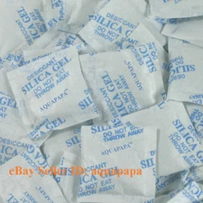 100 Packets 3 g Grams Silica Gel Desiccant Pack Moisture Absorber Ship from USA