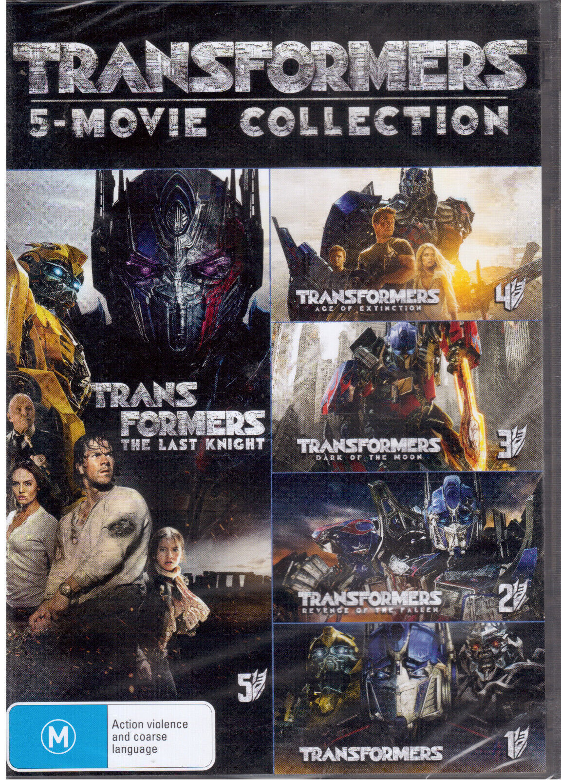 DVD Coleção Transformers - 5 filmes - Paramount Filmes - Filmes