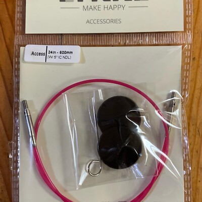 Lykke Interchangeable Needle Cables for 5'' tips, Multiple Colors, Spin Style