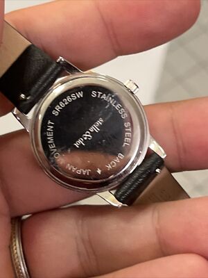 Stella & Dot Hello Gorgeous Watch Long Wrap Black Leather | eBay display picture 1