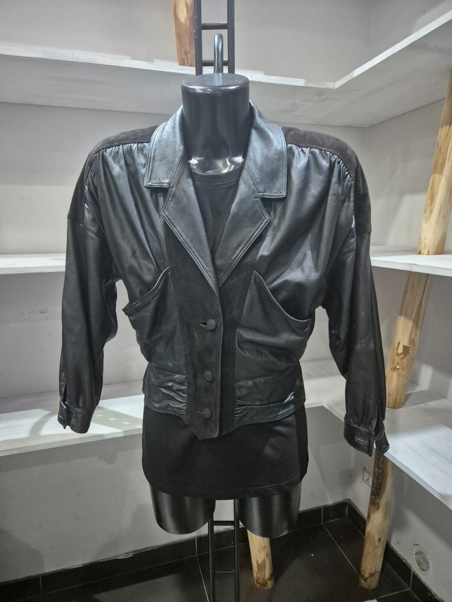 希少モデル　羊革　LEATHER JACKET JEsilunmaMY Men's Vintage Leather Biker Jacket Zip Up Stand