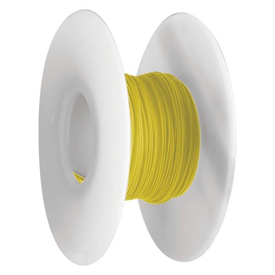 OK INDUSTRIES R30Y-0100 Wire Wrapping Wire,30 AWG,Yel,100ft 2TDU9