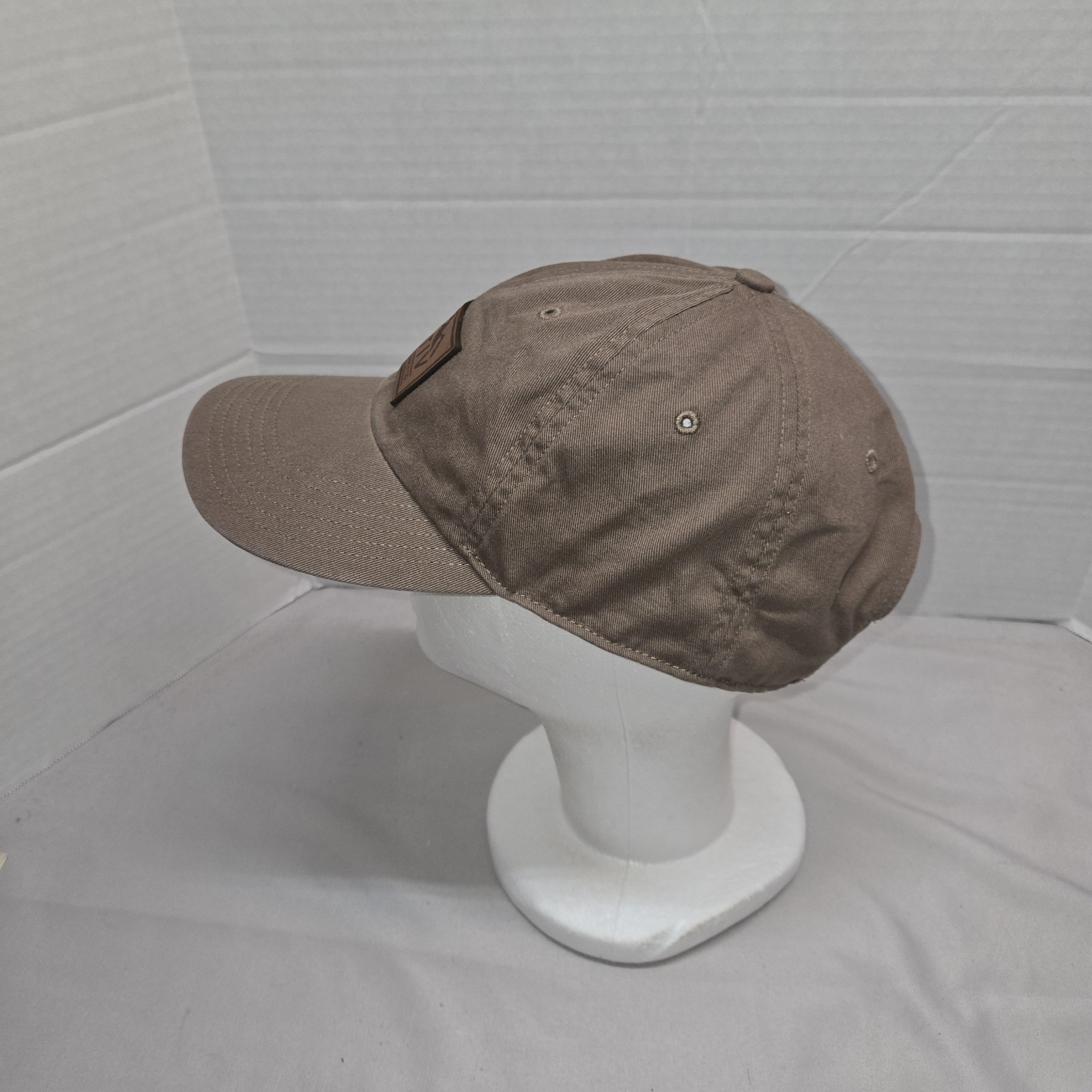 Nativ Leather Patch Hat Adjustable Strapback Brow… - image 2