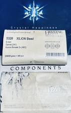 Swarovski 5328 6mm Garnet AB 2X sealed Pack