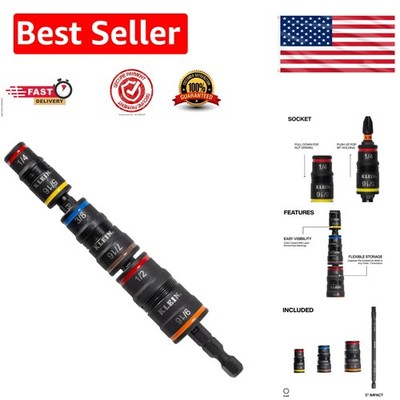 7-in-1 Impact Rated Socket Set with Quick-Connect Bit Holder & 3 Flip Sockets