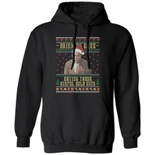 Drinking Wine Eating These Sinful Cold Cuts Ugly Xmas Unisex Hooded Sweatshirt