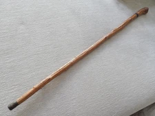 ANTIQUE AUTHENTIC IRISH BLACKTHORN  SHILLELAGH WALKING STICK CANE CLUB