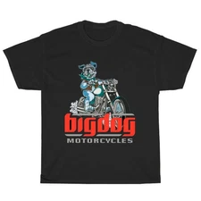 Big Dog motorcycle Logo American Men's T-Shirt Funny Size S to 5XL