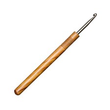 Premium Olive Wood Crochet Hook US Size D 15cm 3.25mm Knitting Tool Smooth