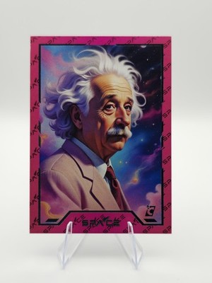 ALBERT EINSTEIN  #6  2025 Cardsmiths SPACE Galactic Edition ICED FOIL Holo