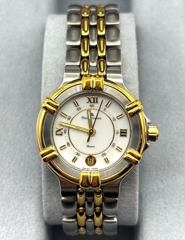 Breguet — Maurice Lacroix Calypso Date 75326 Stainless Stell 18K Gold Plated w/ Box