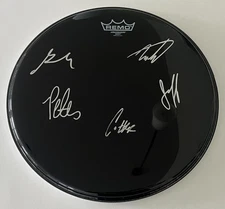 GOOSE BAND SIGNED AUTOGRAPH 14" REMO DRUMHEAD & COA RICK MITAROTONDA +4