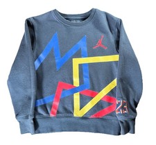 Air Jordan Sweatshirt Youth Boys Sz S Retro Colorful Long Sleeve Pullover