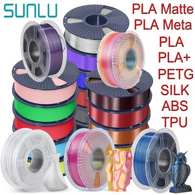 (BUY 3 GET 1 FREE,Add 4)SUNLU 1KG ASA/PLA/PLA+2.0/ABS/PETG 3D Filament 1.75MM