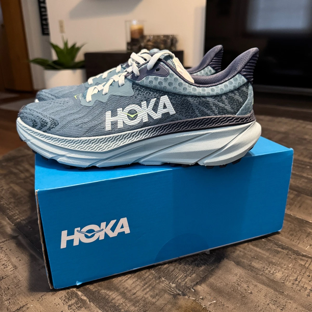 HOKA ONE ONEGray and Blue Running Shoes Size 9 Amazon.com | HOKA ONE ONE Mens Clifton 9 Textile Virtual  main image 2