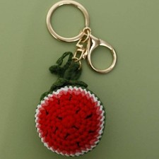 Crochet Fruit Keychain Watermelon