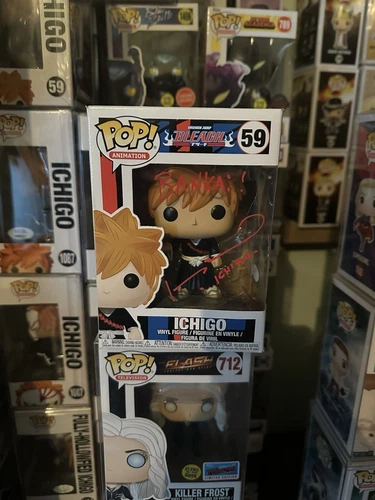 Funko Pop! Animation: Bleach - Ichigo #59 Signed By Johnny Yong Bosch JSA