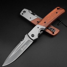 DA52 Pocket Knife for Men, 5'' Large Folding Knife, 11'' Survival Knife with ...