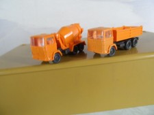 2 Baufahrzeuge LKW 1:160 Wiking Spur N 590