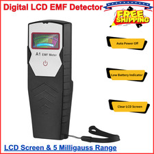 EMF Meter - Hand-held Digital LCD EMF Detector, Ghost Hunting Equipment Tester