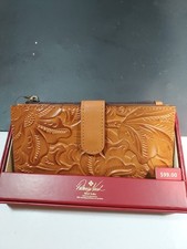 Patricia Nash Leather Tooled Wallet New in Box