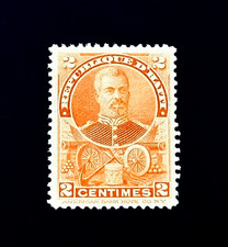 Timbre HAÏTI - 1898 Président Simon Sam et armoiries Sn 54 MLH