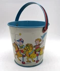 1950's J. Chein Co. sand pail Little Bo Peep vintage tin beach toy fairy tales