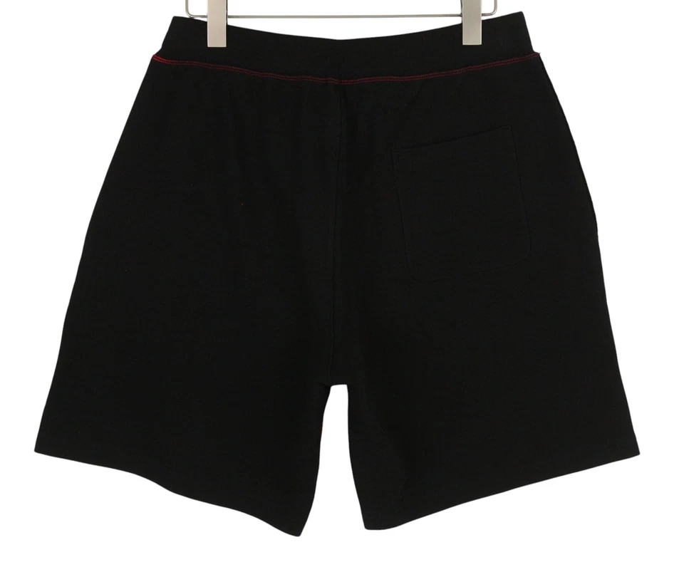 Pantalones Cortos DIESEL P-Mustin Hombres XL Rojo Estampado Sudor Elástico Cintura Bolsillos PVP 125 € Foto 4 de 4