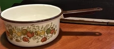 Vintage Saucepan Harvest Design by Rockline 1 quart Made in USA