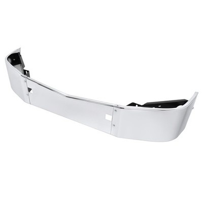 For Peterbilt 579 2015-2022 Chrome Steel Front Bumper Face Bar With Tow Cutouts
