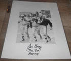 LOU GROZA - AUTOGRAPHED PICTURE HALL OF FAME WITH COA - MINT CONDITION