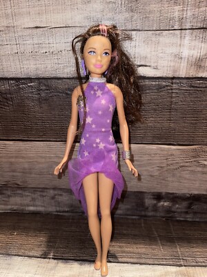 Brunette Barbie Purple Dress BARBIE HER SISTERS IN A PONY