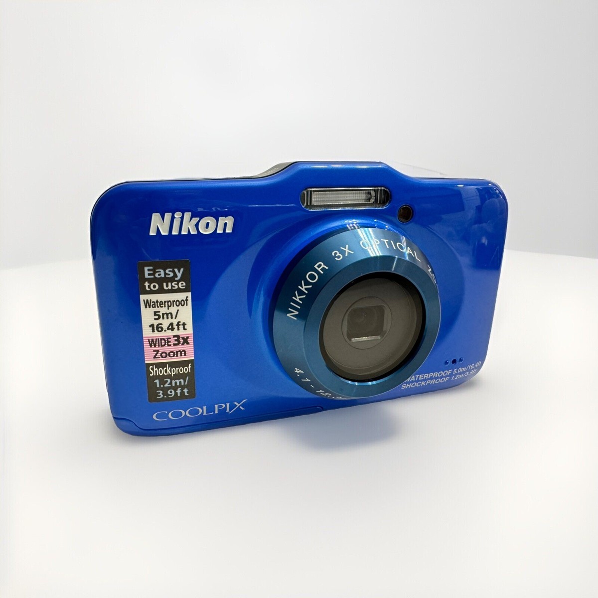 NIKON COOLPIX S31 Digital Camera Waterproof To 5.0m with mSD card