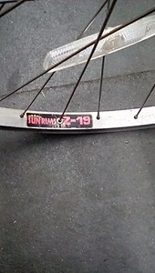 Sun  Z19 Rim ATb 26" Bike Wheel black steel Rear Hub 135mm 36 Spoke 
