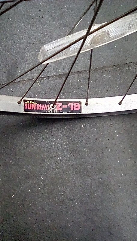 Sun  Z19 Rim ATb 26" Bike Wheel black steel Rear Hub 135mm 36 Spoke 
