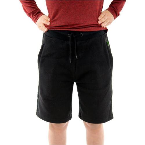 More Mile Fleece Boys Sweat Shorts - Black - Picture 1 of 3