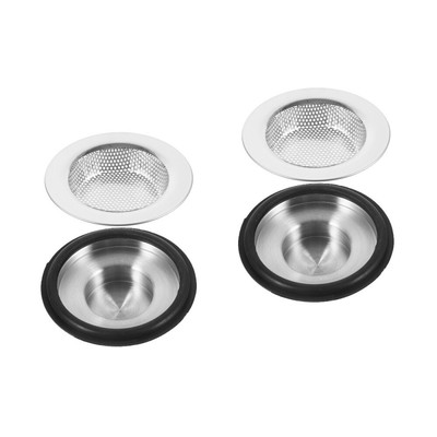 2 Sets Müllentsorgungsstopfen, Spritzschutz-Set, Küchenspüle, Sieb-Set