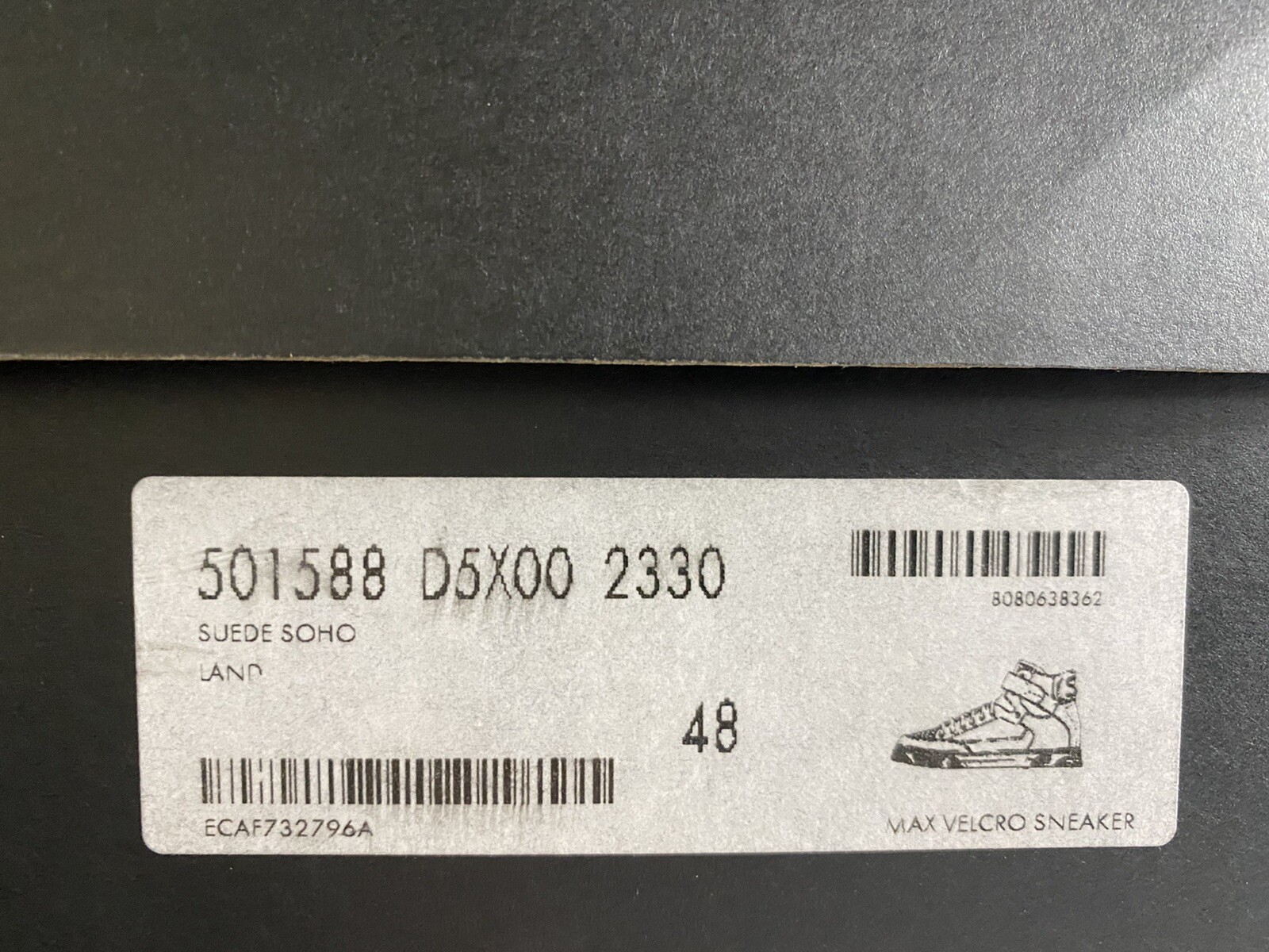 Sneakers alte Saint Laurent in camoscio kaki Soho $900 taglia US 15 Made in Italy