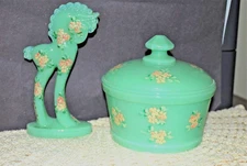 MOSSER GLASS JADIETE   6 INCH PONY & POWDER BOX HP BY B NEWTON