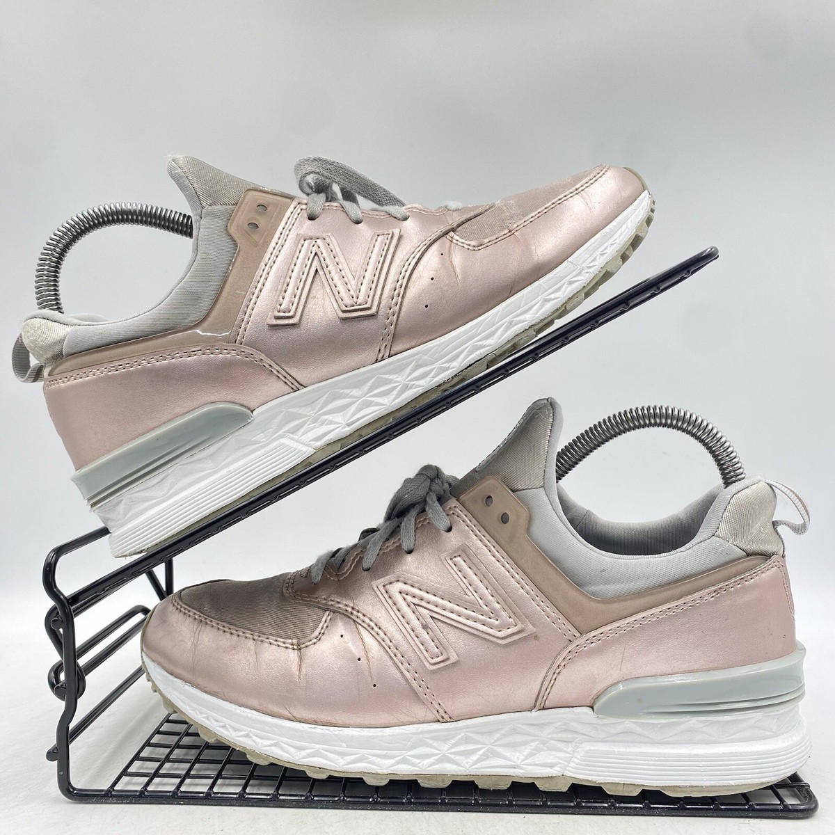 Metallic Sneakers New Balance 574 Rose Gold Metallic New