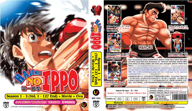 HAJIME NO IPPO SEASON 1-3 VOLUME 1-127 END ENG SUB & ALL REGION